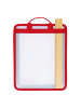 Step by Step Faltbare Heftbox Transparent in Grau/Rot