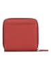 Jost Vika Geldbörse RFID Schutz Leder 10 cm in red