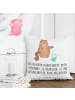 Mr. & Mrs. Panda 40 x 40 Kissen Katze Wasserglas mit Spruch in Weiß