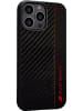 Audi Sport Handyhülle iPhone 13 Pro Max Stoßabsorbierende Hülle schwarz Carbon