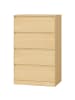 VASAGLE 4er-Set: Kommode Kailyn in Gelb - (B)60 x (H)97.4 x (T)40 cm