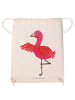 Mr. & Mrs. Panda Sportbeutel Flamingo Yoga ohne Spruch in Creme