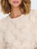 JACQUELINE de YONG Elegante 3/4 ASrm Bluse Mesh Blumen Shirt JDYKING in Grau