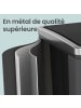 SONGMICS Mülleimer Pary in Grau - (B)31.5 x (H)44.5 x (T)41 cm - 2 x 15 L