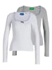 JJXX 2er-Pack Top in Bright White