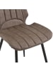 en.casa 4er-Set Esszimmerstuhl Mendoza in Braun (H)77cm (B)57.5cm (T)46cm