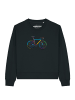 wat? Apparel Sweatshirt Fahrrad by night in Schwarz