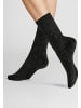 Hudson Socken Winter Rib weich in Black
