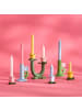 IB Laursen Kerzenhalter BLUME Gelb Blau Rosa Blume für 1 Kerze 3er Set