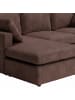 ebuy24 Chaiselongue-Sofa Lux Braun 296 x 182 cm