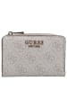 Guess Laurel II SLG Zip Around - Kreditkartenetui 4cc 12 cm (bone logo) in bone logo