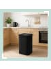 relaxdays Pfandflaschen-Sammelbehälter in Schwarz - 100 l
