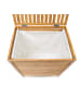 relaxdays Wäschetruhe in Natur - (B)50,5 x (H)60 x (T)35,5 cm