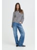 Pulz Langarm-Shirt PZARLO Regular fit in NAVY GREY STRIPE