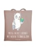 Mr. & Mrs. Panda Uni Tasche Neuen Technologien begegnen mit Spruch in Braun Pastell