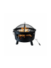 relaxdays Feuerschale in Schwarz - (H)62 x Ø 66 cm