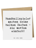 Mr. & Mrs. Panda Deluxe Karte Spruch Handball Wurf mit Spruch in Weiß