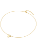 Rafaela Donata Halskette Herz Sterling Silber Zirkonia in gelbgold