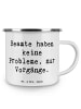 Mr. & Mrs. Panda Kaffeebecher Spruch Beamter ohne Probleme mit S... in Weiß
