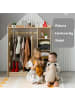 BusyKids Kinderkleiderschrank in Natur 115 x 92 x 41 cm