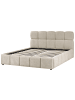 Beliani Doppelbett NOYON in Beige - (W) 180 x (H) 99 x (L) 217 cm