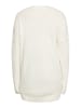 myMo Damen Oversize Strickjacke in Weiss