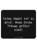 Mr. & Mrs. Panda Mousepad Spruch Angst überwinden mit Spruch in Schwarz