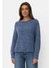Camel Active Strickpullover mit weiten Ärmeln in Jeansblau