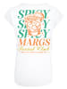 F4NT4STIC Extended Shoulder T-Shirt Spicy Margarita Social Club in weiß