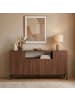CALICOSY Sideboard OLIVER in Nussbaum - (W) 160  x (H) 80  x (L) 40 cm