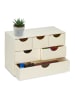 relaxdays Schubladenbox in Natur - (B)40 x (H)28 x (T)20 cm