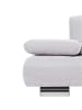 58 aufm Kessel SOFA 2-Sitzer Kaye Bezug Veloursstoff Metallfuß verchromt / creme