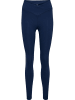 Hummel Leggings "Yoga Wrap High Waist W Tights" in Blau