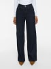 Vila Wide Fit Jeans in Dark Blue Denim2