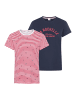 Kangaroos T-Shirt in Rot gestreift+navy