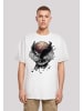 F4NT4STIC Heavy Oversize T-Shirt Basketball Adler in weiß