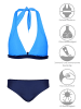 Aquarti Mädchen Bikini Set Zweiteilig Bikinislip Bustier in blau