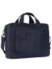 Leonhard Heyden Den Haag Aktentasche Leder 40 cm Laptopfach blau