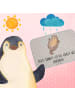 Mr. & Mrs. Panda Badematte Otter Umarmen mit Spruch in Grau Pastell