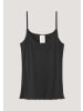 Hessnatur Spaghetti Top Fitted in schwarz