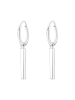 Alexander York Creolen mit CHARM-STAB in 925 Sterling Silber, 2-tlg. in silber