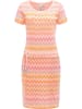 ragwear Minikleid Baomi Print YOUMODO in Peach
