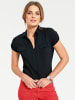 Heine Kurzarm-Bluse in schwarz