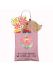 Mr. & Mrs. Panda Henkeltasche Hummel Blume mit Spruch in Rosa Pastell