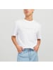 Jack and Jones T-Shirt JJESTAR JJ Tee SS in Weiß