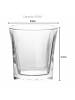 Intirilife Whisky Glas 'VINTAGE' - Whiskey Kristallglas in Kristall Klar