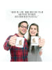 Mr. & Mrs. Panda Camping Tasse Hund Liebe mit Spruch in Weiß