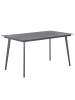 Beliani Esstisch MILETO in Grau - (W) 80 x (H) 75 x (L) 140 cm