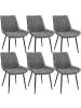 SONGMICS 4er-Set: Esszimmerstuhl Tyra in Grau - (B)61.5 x (H)80.5 x (T)51.5 cm