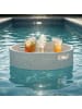 relaxdays Schwimmendes Tablett in Weiß - (H)20 x Ø60 cm